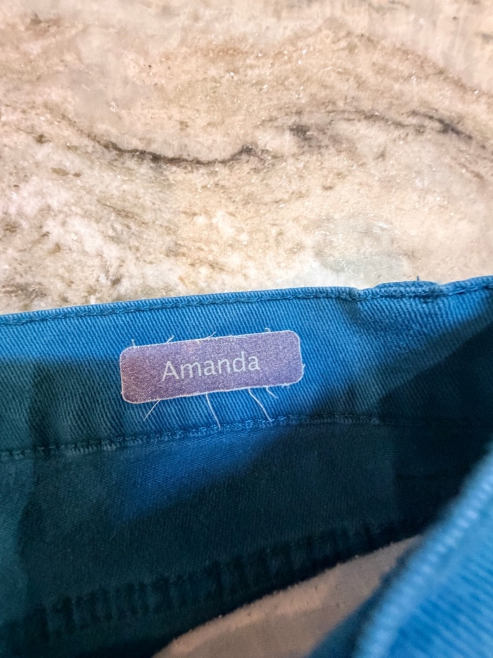 Gloria Vanderbilt Amanda Jeans Womens Size 10 Teal Straight Leg Pants - Picture 4 of 8